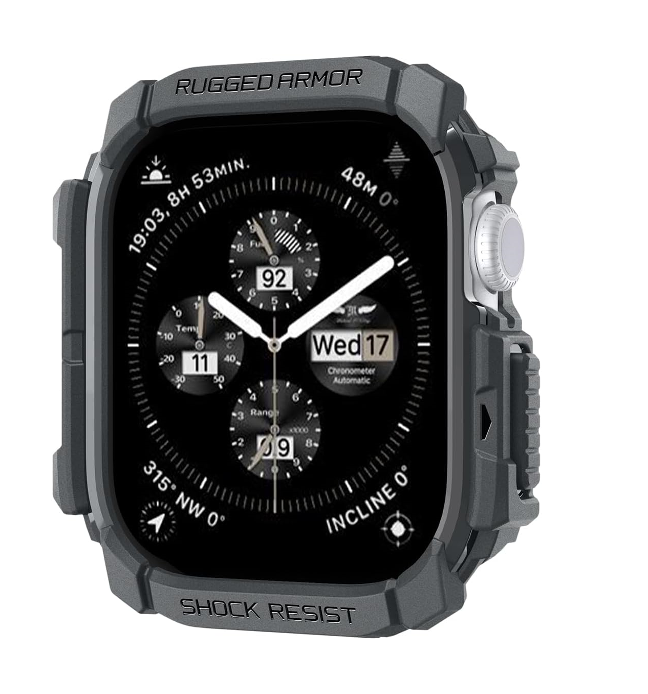 Vỏ  Apple Watch Series 10 46mm Spigen Rugged Armor 6